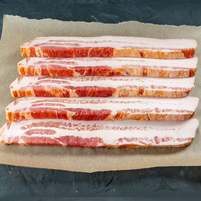 Applewood Smoked Bacon 1/2" Thick, 1lb, Duroc Pork