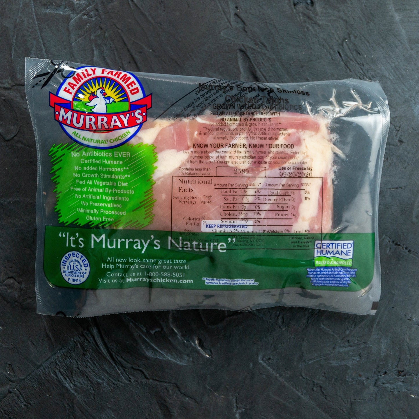 Murray's Chicken Boneless Skinless Thighs, 13-19oz