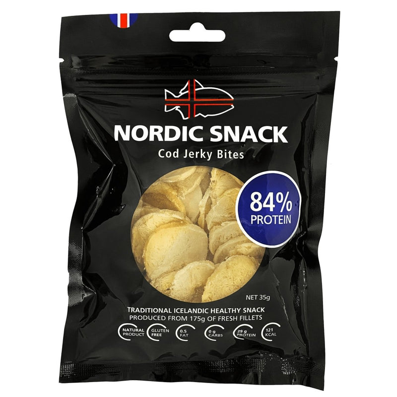 Dried Cod Bites, Nordic Snack (35g)