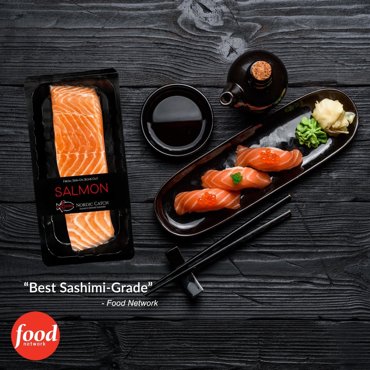 Perfect Salmon Nigiri Sushi Kit for 2