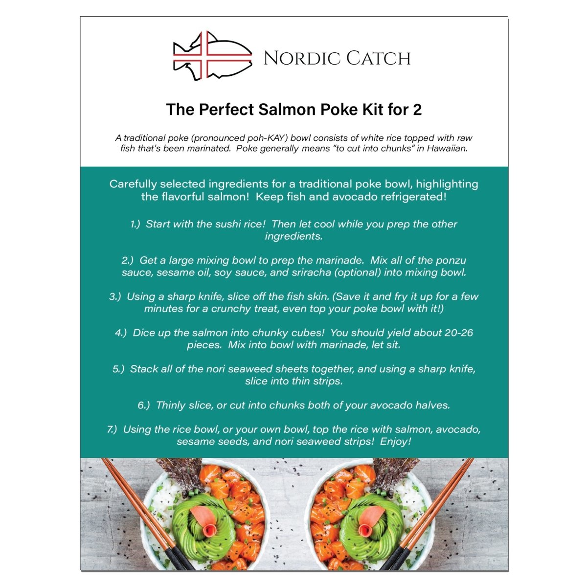 Perfect Salmon Poke Kit for 2