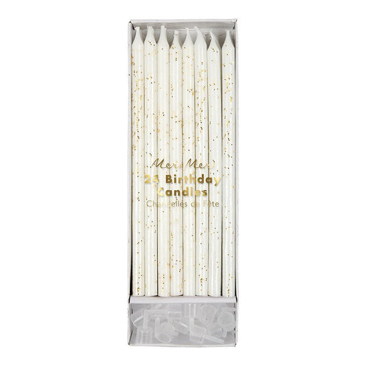 Gold Glitter Candles