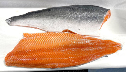 KING SALMON WHOLE, TROLL CAUGHT, WILD, 8 LB EA.
