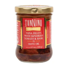 Tonnino Tuna, Sun-dried Tomato & Basil , Glass Jar, 6.7 oz