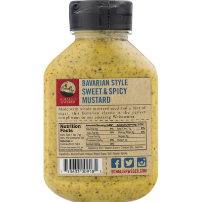 Bavarian Sweet & Spicy Mustard, 9.5oz