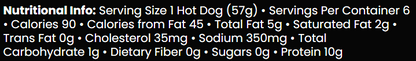 Brooklyn Hot Dog Classic Beef Hot Dogs, 13oz