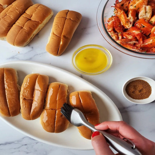 Lobster Roll Kit Supplement (6 pk Split Top Rolls, Clarified Butter, Spice Blend)