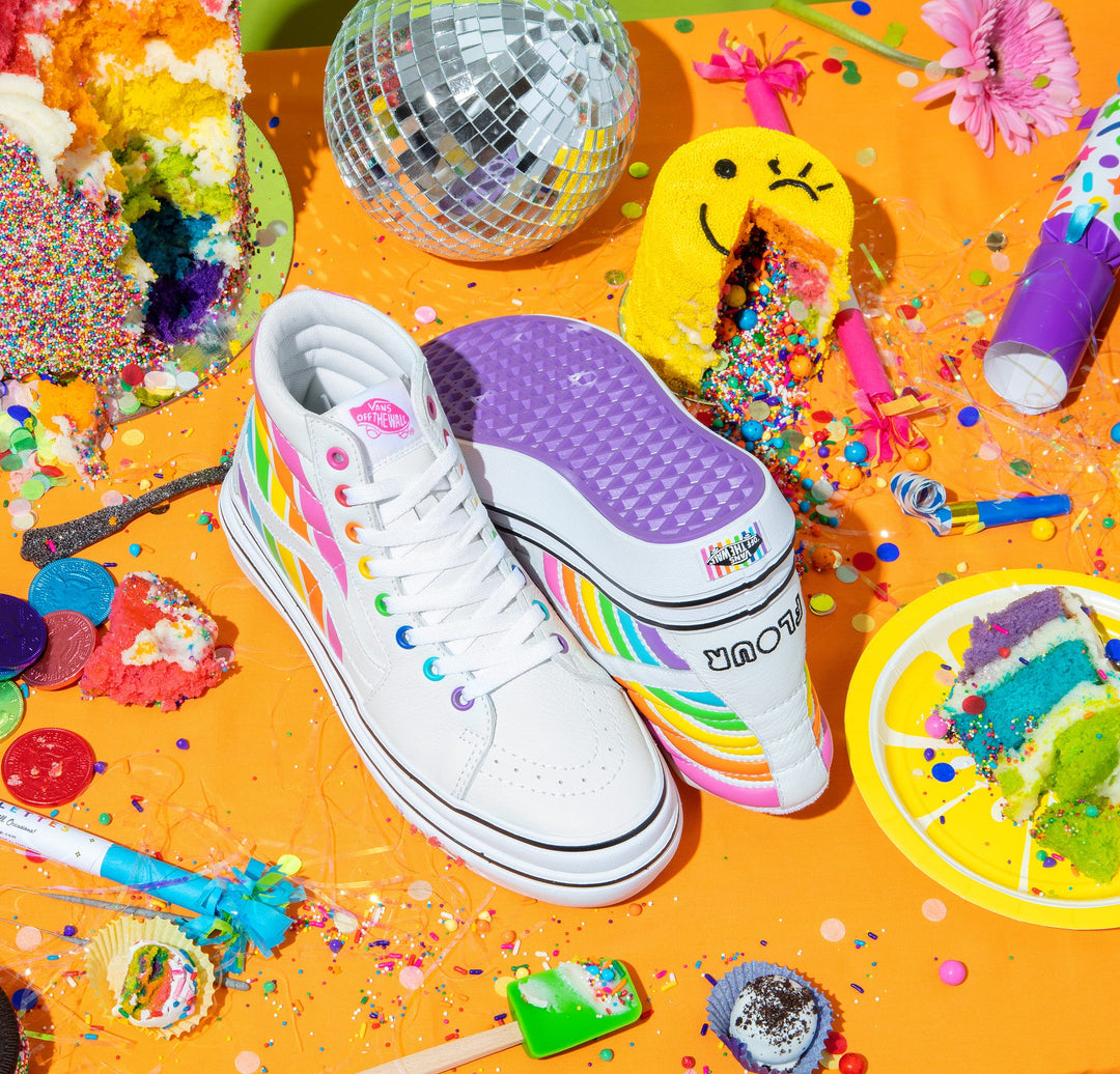 VANS X FLOUR SHOP SUPER COMFYCUSH SK8 HI RAINBOW VNDR Shop
