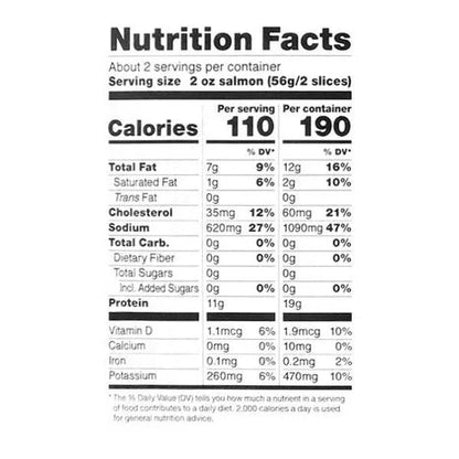Foppen Smoked Norwegian Salmon Slices, 7oz