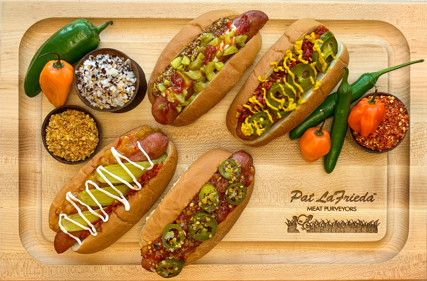 HOT DOGS, ALL BEEF, Pat LaFrieda, 8 PACK, 21.33 OZ