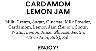 Cardamom Lemon Jam Ice Cream Pint