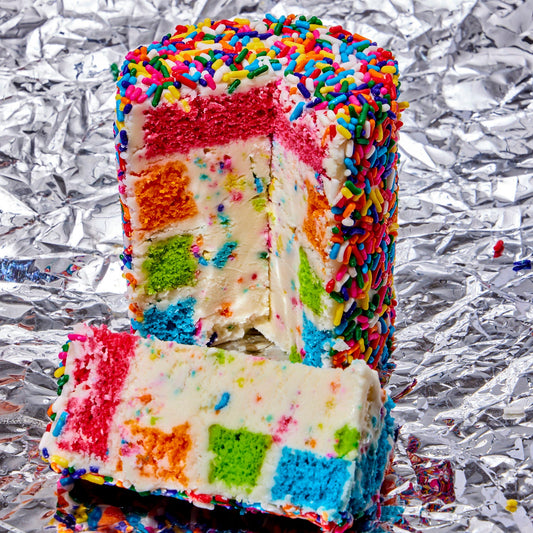 Rainbow Ice Cream Explosion® Cake