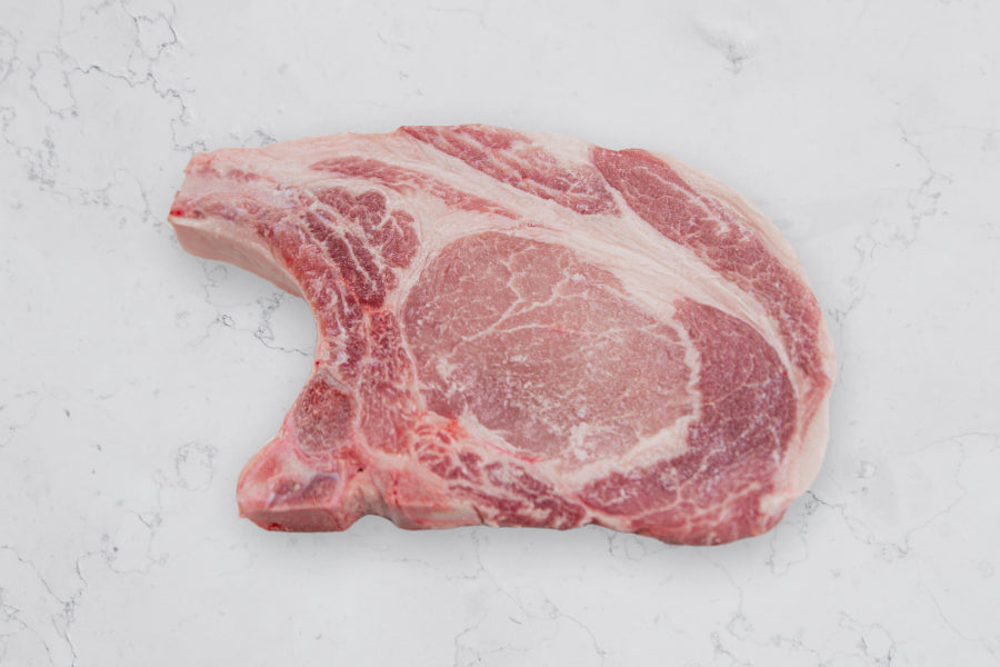 Pork Chops, Heritage, Bone in, Double Cut, 12 oz