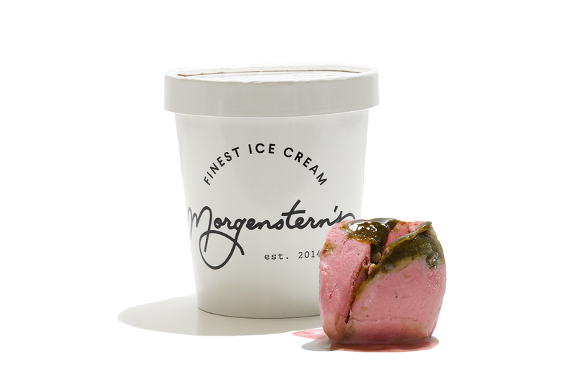 Raspberry Green Tea Jelly Ice Cream Pint