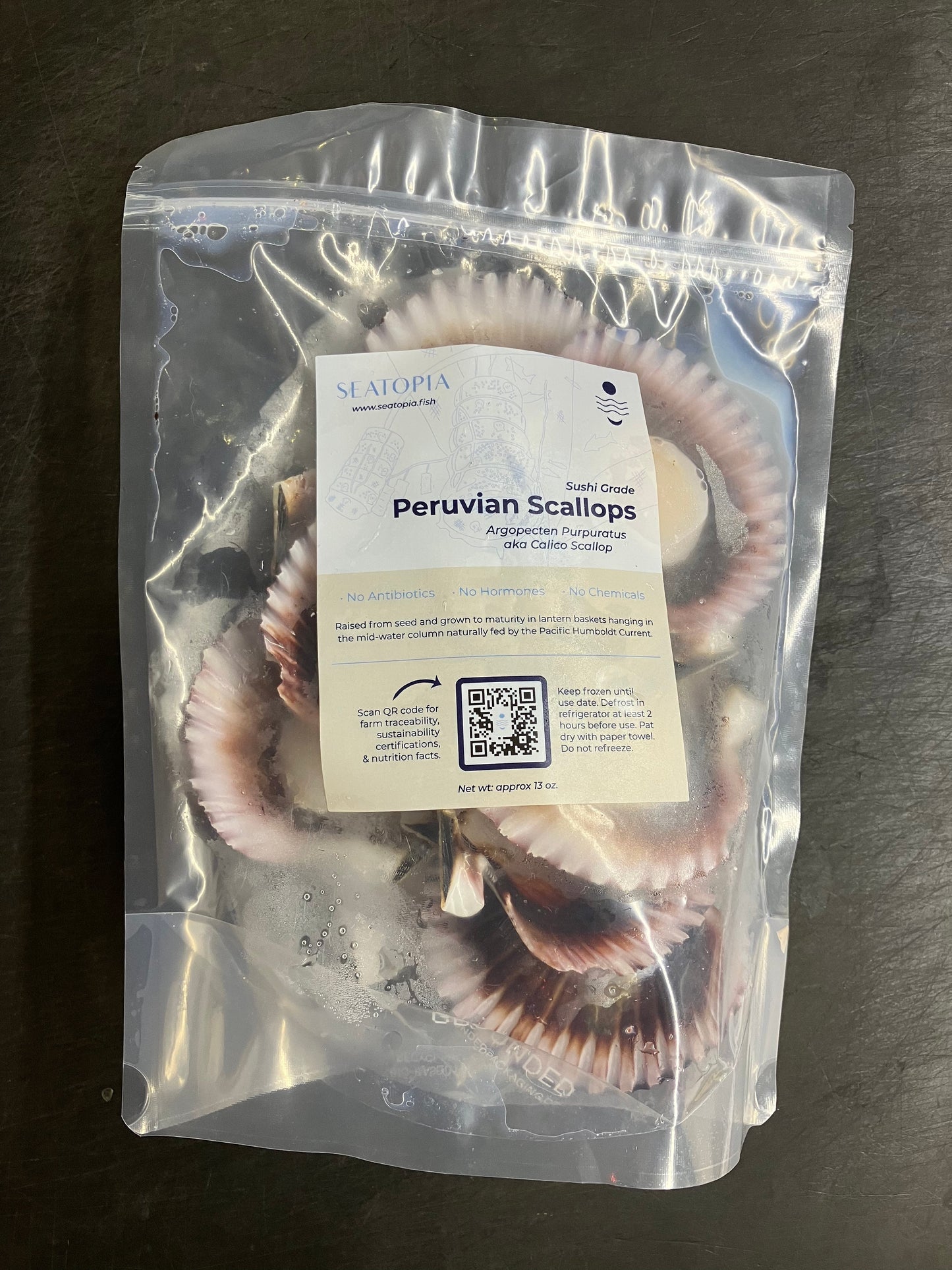 Peruvian Scallops Regeneratively Farmed (72 each)