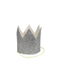 Mini Silver Glittered Crowns