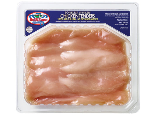BELL & EVANS ALL NATURAL CHICKEN TENDERS, 1 - 1.50 LB AVG TRAY PACK