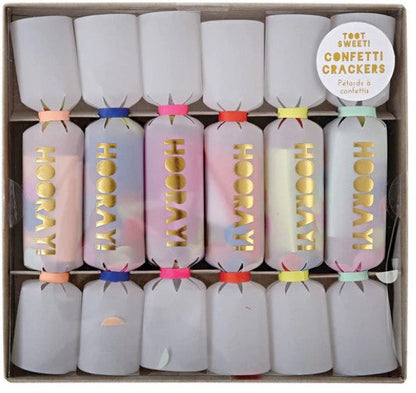 Hooray Confetti Small Crackers (x 6)