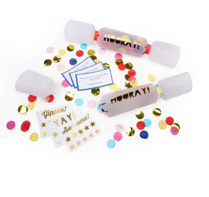 Hooray Confetti Small Crackers (x 6)