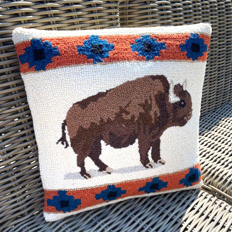 ROAMING BUFFALO PILLOW
