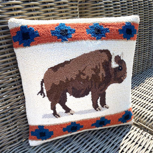 ROAMING BUFFALO PILLOW