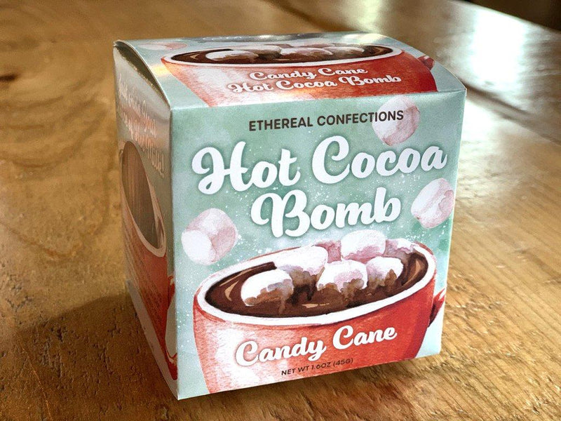 Candy Cane Hot Cocoa Bomb