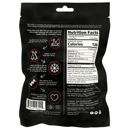 Dried Cod Bites, Nordic Snack (35g)