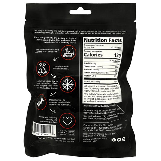 Dried Cod Bites, Nordic Snack (35g)