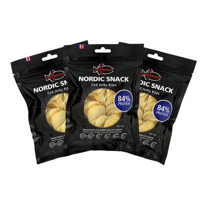 Dried Cod Bites, Nordic Snack (35g)