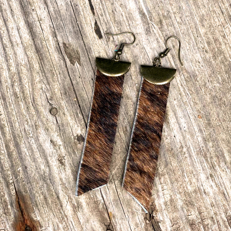 COWHIDE EARRINGS