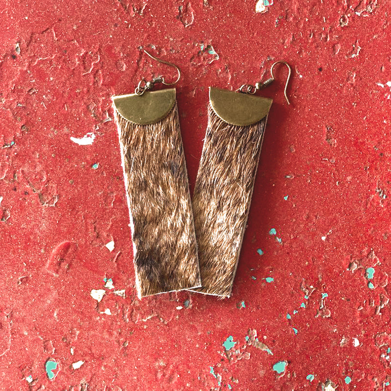 COWHIDE EARRINGS