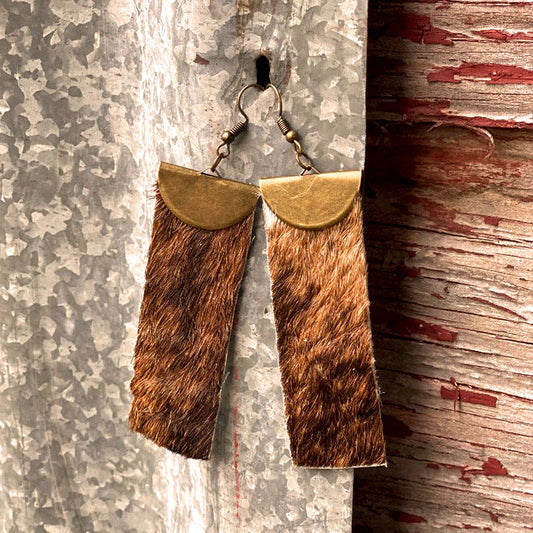 COWHIDE EARRINGS
