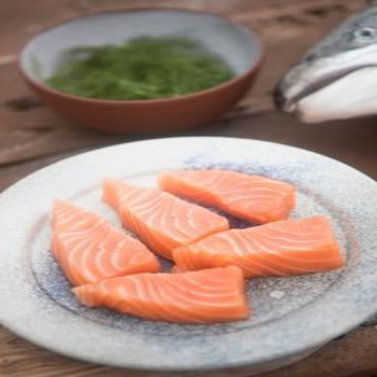 King Salmon, Whole, 7-8 LB Fish,  Sustainably Farmed, Pacific, Lions Gate Fisheries