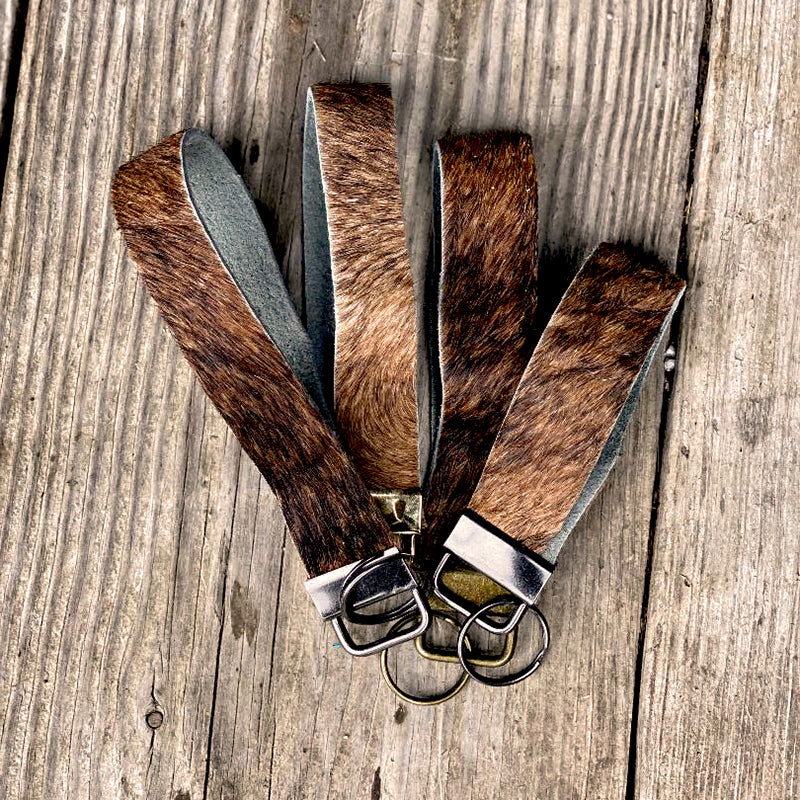 COWHIDE KEYCHAINS