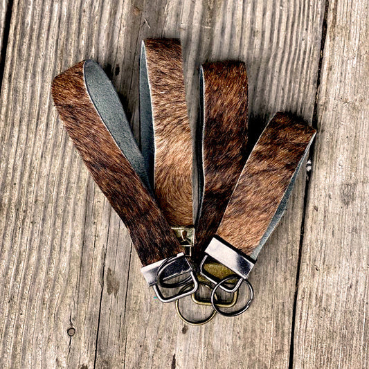 COWHIDE KEYCHAINS