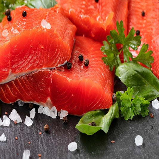 KING SALMON FILLET,  TROLL CAUGHT, WILD