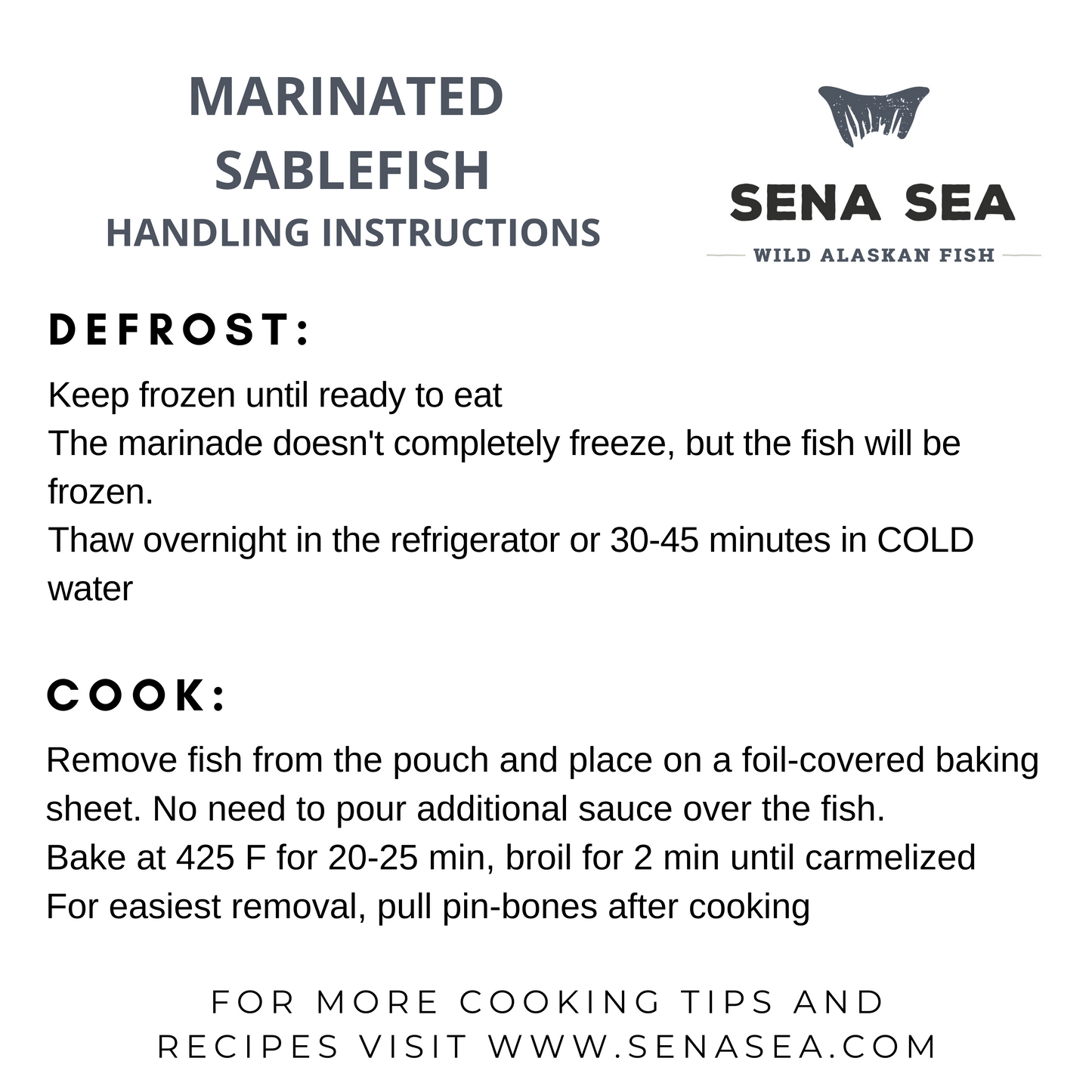 Sablefish (Black Cod) Trio