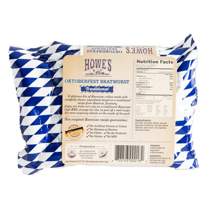 HoWe's Oktoberfest Bratwurst, 12oz