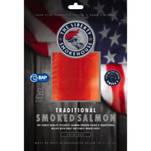 Liberty Traditional Smoked "Brooklyn Nova Style"  Salmon,  4oz Pk
