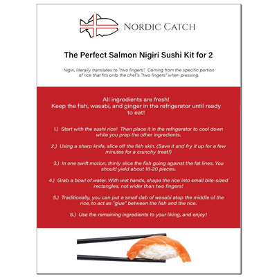 Perfect Salmon Nigiri Sushi Kit for 2