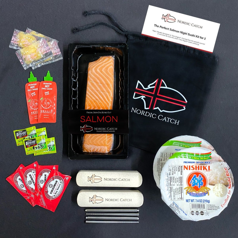 Perfect Salmon Nigiri Sushi Kit for 2