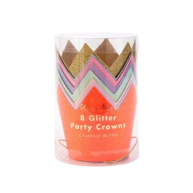 Mini Glitter Party Crowns