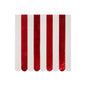Shiny Red Stripe Large Napkins