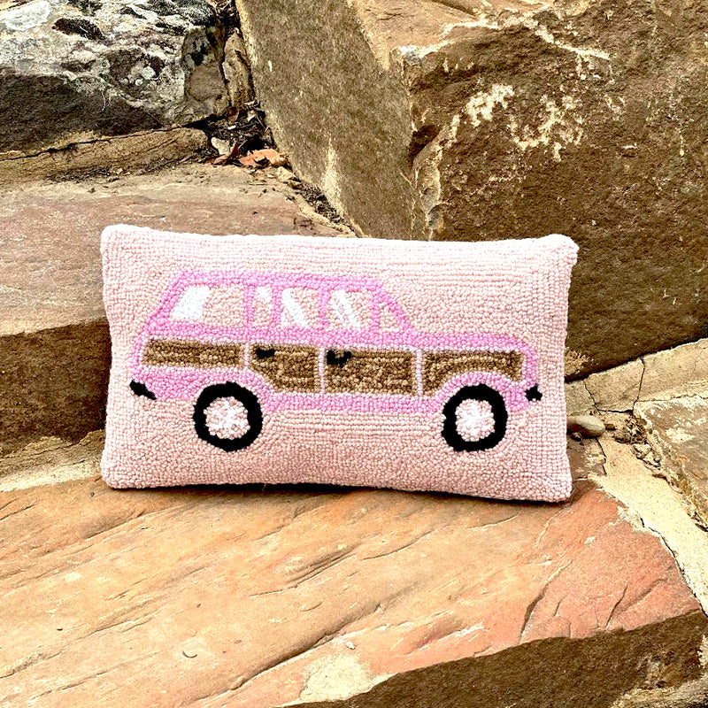 PINK TRUCK PILLOW