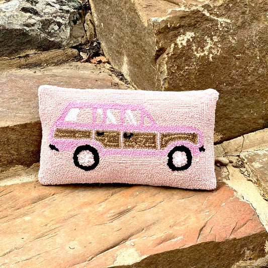 PINK TRUCK PILLOW