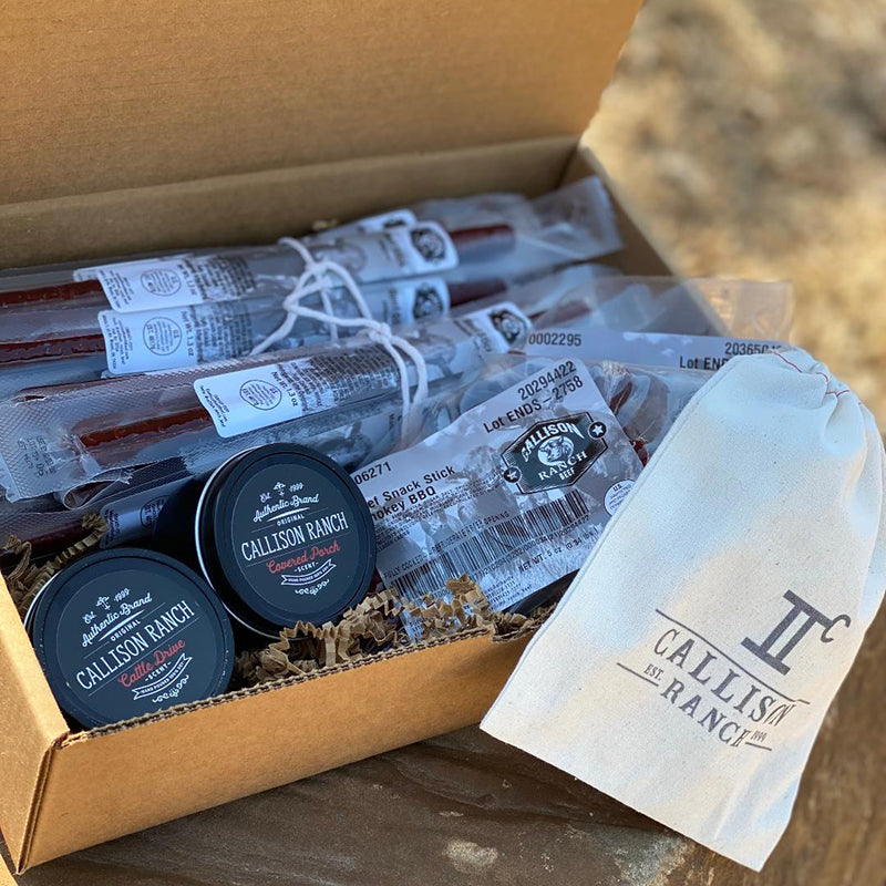 BEEF STICKS & RANCH CANDLES GIFT BOX