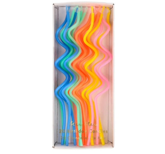 Mixed Swirly Candles (x 20)