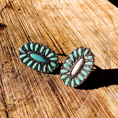 ADJUSTABLE TURQUOISE RING