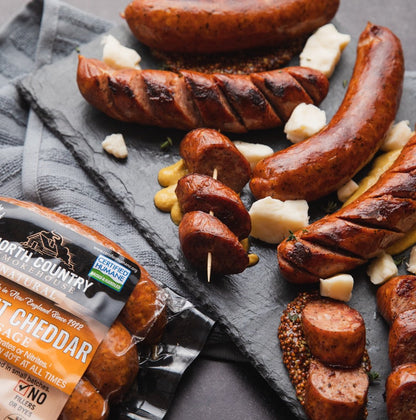 North Country Vermont Cheddar Sausage (4), 12oz