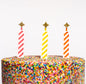Candle Cake Topper- Warm Colors